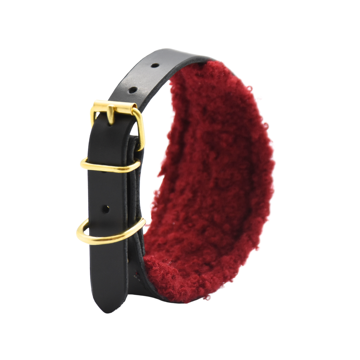 weiches Teddyfleece Halsband breit