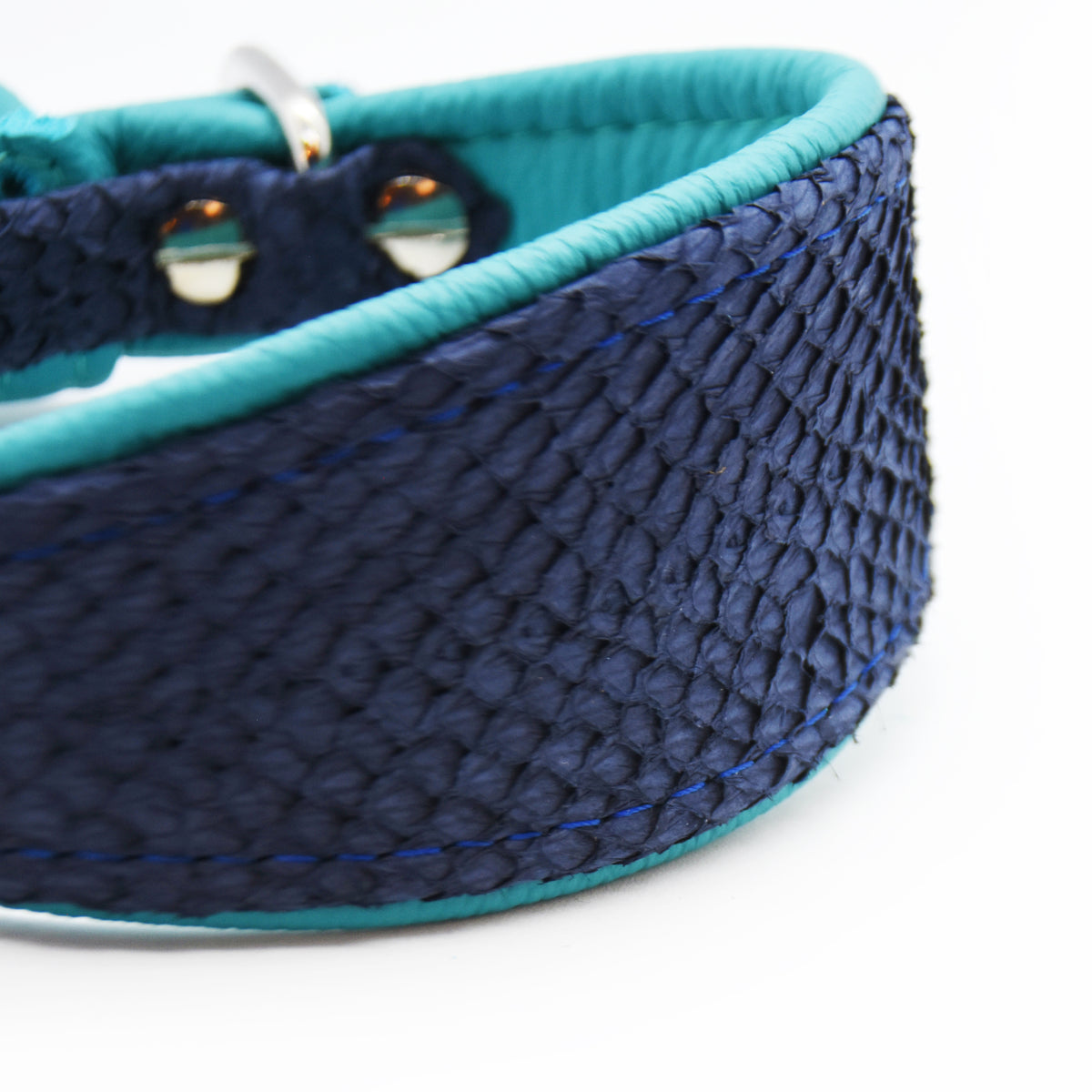 LACHSLEDER Halsband・Einzigartiges Windhundhalsband aus Fischleder