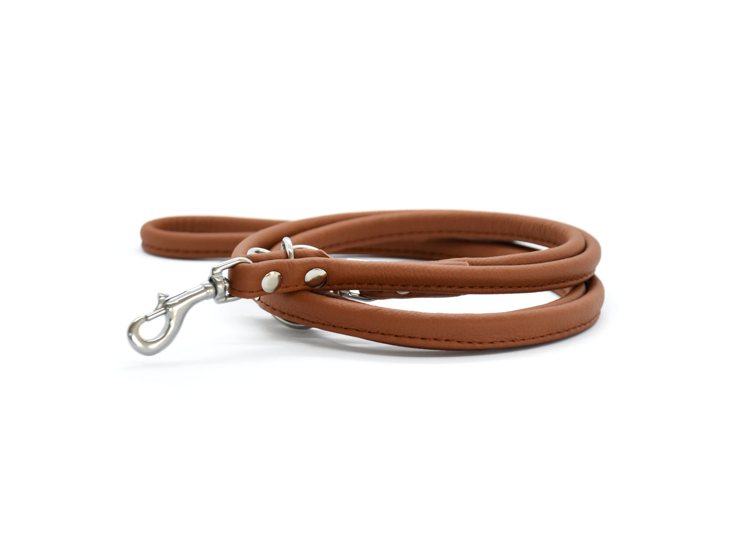 Set Windhund | Breites Lederhalsband und Rundlederleine