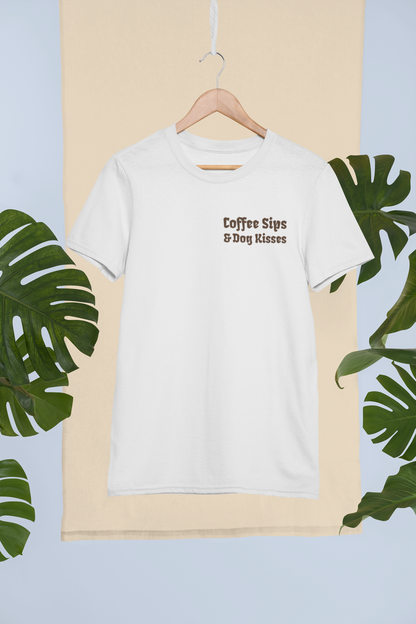 Shirt "Coffee Sips & Dog Kisses"