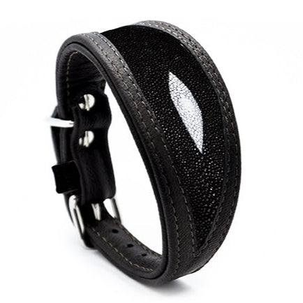 ROCHENLEDER Halsband・Exklusives Windhundhalsband aus Rochenleder