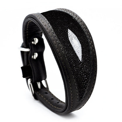 ROCHENLEDER Halsband・Exklusives Windhundhalsband aus Rochenleder
