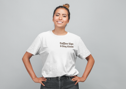 Shirt "Coffee Sips & Dog Kisses"